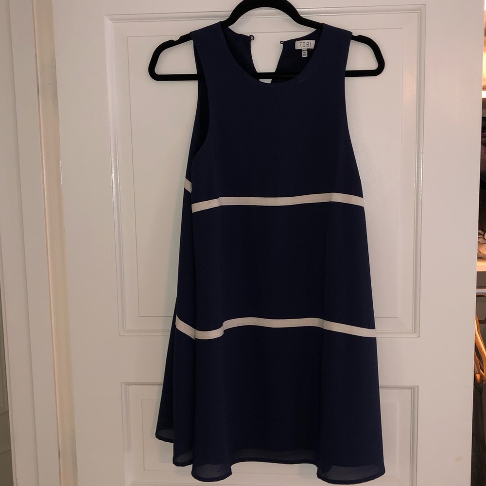 Tobi navy and white dress